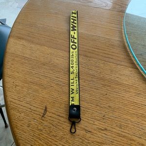 yellow off-white lanyard (long version)